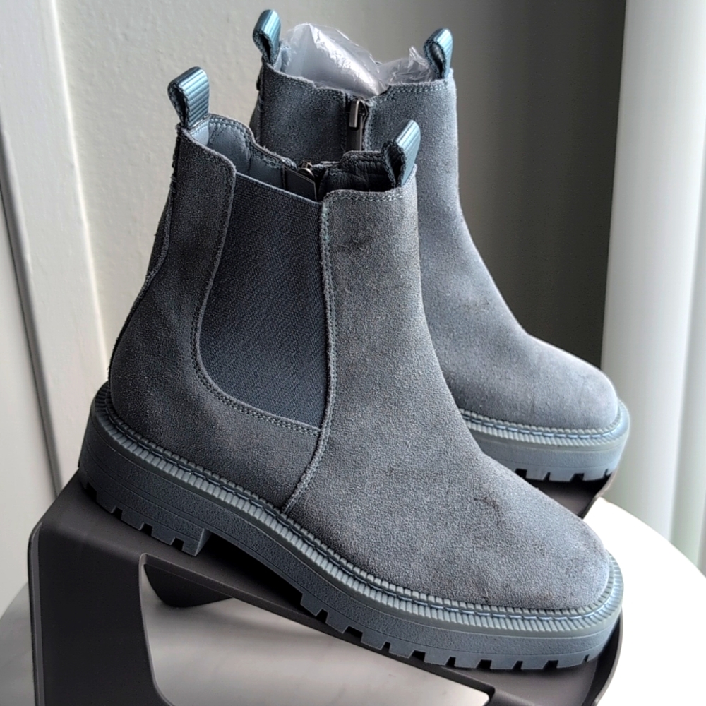 SAM EDELMAN Kids Suede Combat Boots